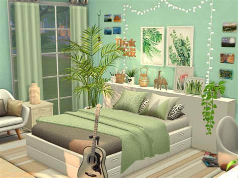 The Sims Resource - Mint // Teen Bedroom // CC needed