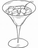 Martini Glass coloring page  ColouringPages sketch template