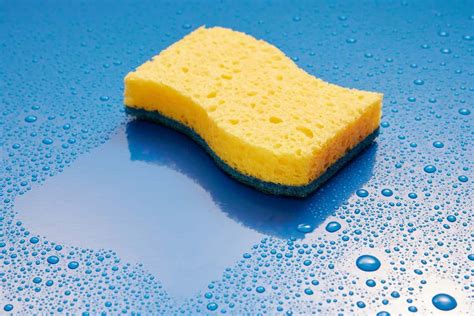 Why does a slightly damp sponge absorb water better than a dry one ...