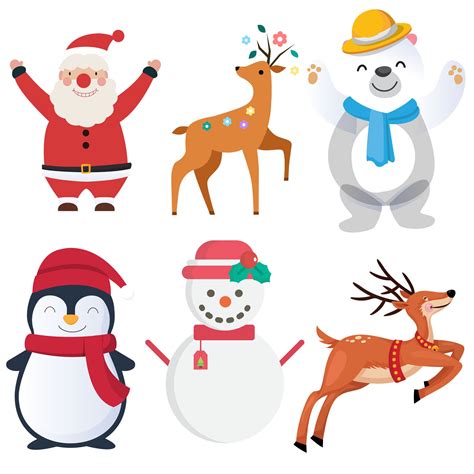 Santa and Snowman Clipart christmas and Holiday Santa Claus SVG Bundle ...