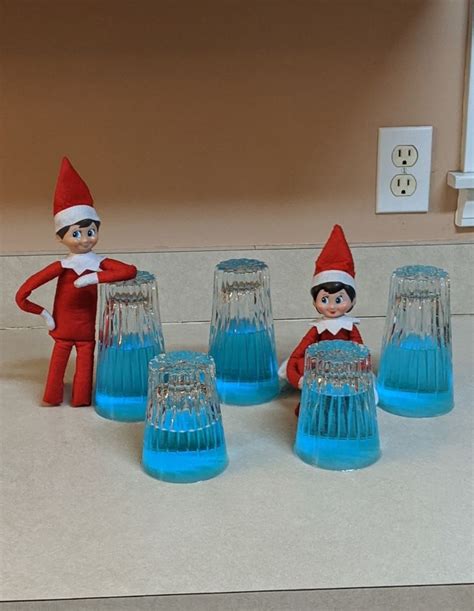 Elf on the shelf upside down water in a cup prank | Elf fun, Awesome elf on the shelf ideas, Elf ...