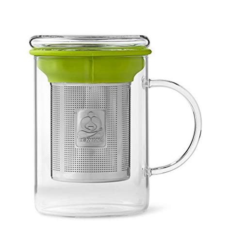 Remi Glass Tea Mug with Stainless Steel Infuser by Teavana | Best Tea Kettles and Tea Pots