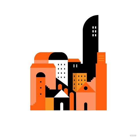 Cartoon City Vector in EPS, JPG, PNG, Illustrator, SVG - Download ...