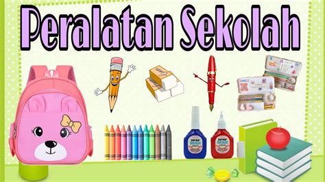 Mengenal alat alat sekolah - YouTube