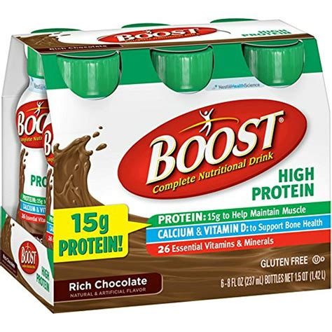 Boost Complete High Protein Nutritional Drink, Rich Chocolate - Walmart ...