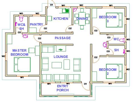 Simple 4 Bedroom House Plans In Kenya | Homeminimalisite.com