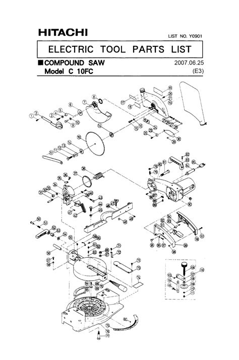 Buy Hitachi C10FC Replacement Tool Parts | Hitachi C10FC Other tools in ...