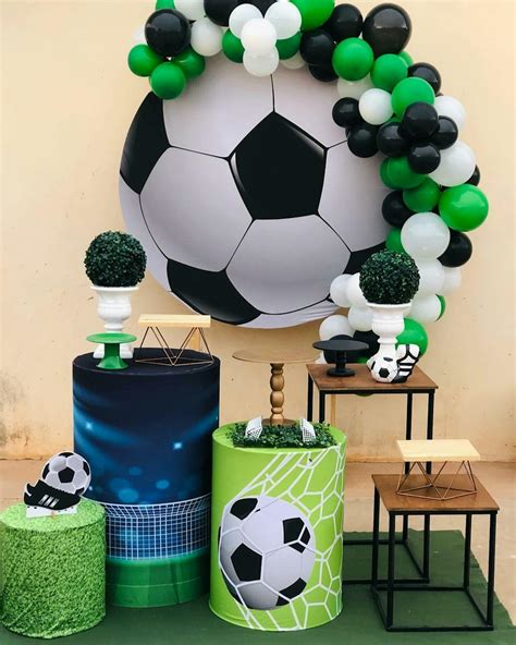 Circle Football Field BirthdayParty Backdrop For Boy