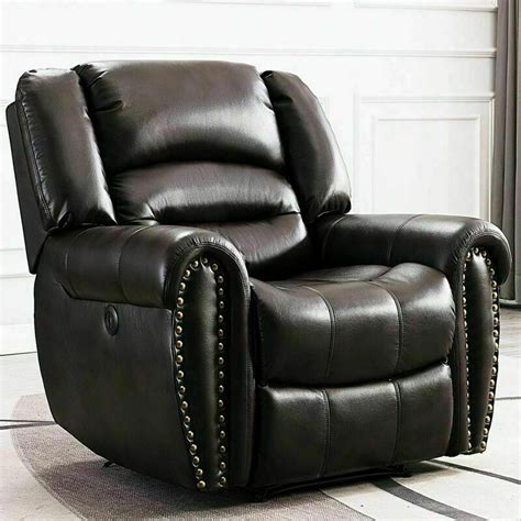 Leather Power Recliner Chair with USB Ports – Relaxing Recliners