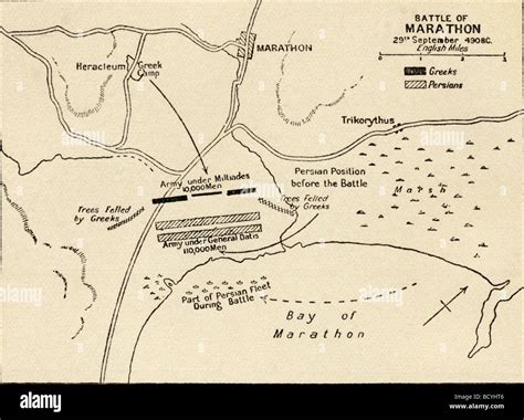 The Battle Of Marathon Map