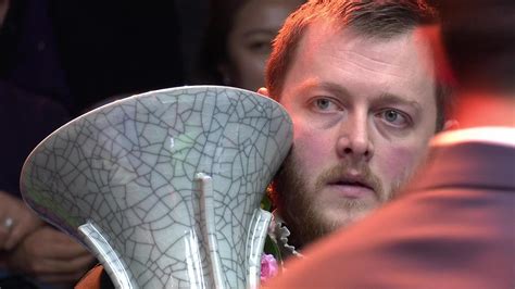 Mark Allen receives giant trophy after winning International Championship - Snooker video ...