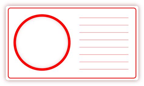 Download Blank Red Circle Postcard Template | Wallpapers.com