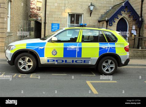 BMW Police Car Fast Response West Yorkshire Stock Photo - Alamy