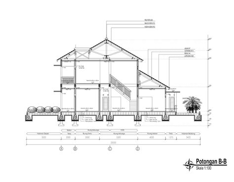 Cara Membuat Potongan Rumah 2 Lantai Autocad Blocks Plants - IMAGESEE