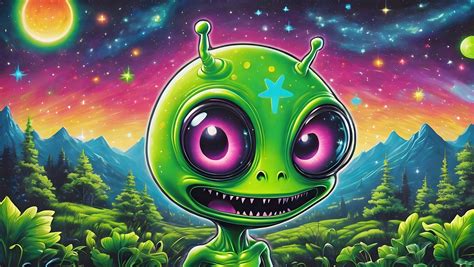 Alien Art Graffiti Illustration Free Stock Photo - Public Domain Pictures