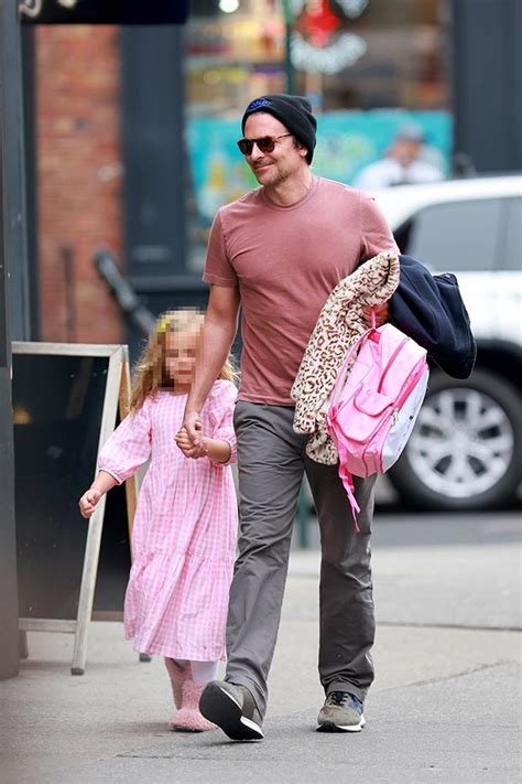 Bradley Cooper’s Daughter Lea Holds His Hand In Pink Dress: Photos ...