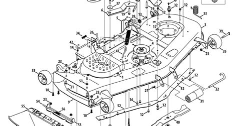 Craftsman 54 Mower Deck Parts Diagram