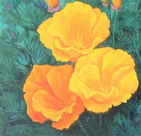 California Yellow Poppy. Original Oil Painting. Fine Art. | Etsy