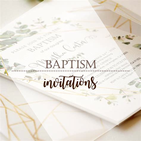 Baby Baptism Invitations - PaperStudioByC