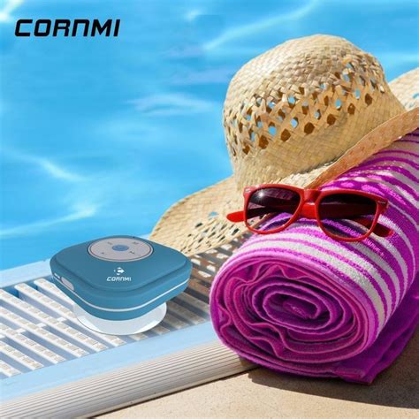 Portable Waterproof Bluetooth Shower Speaker, Wireless Shockproof Stereo Speakerphone, Unlimited ...