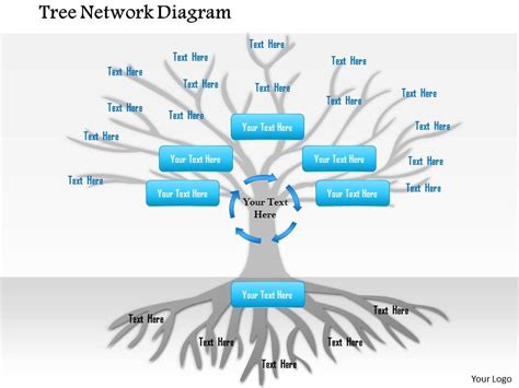 1114 Tree Network Diagram Powerpoint Presentation | PowerPoint Slide ...