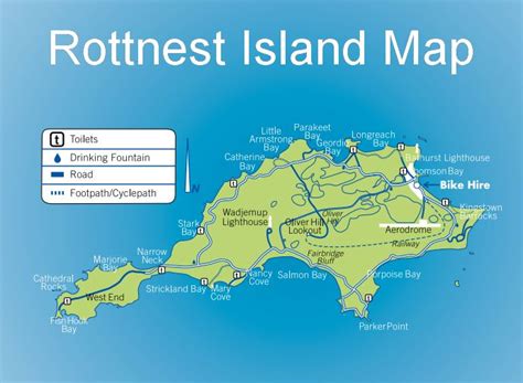 Rottnest Island Map | Island map, Map, Drinking fountain