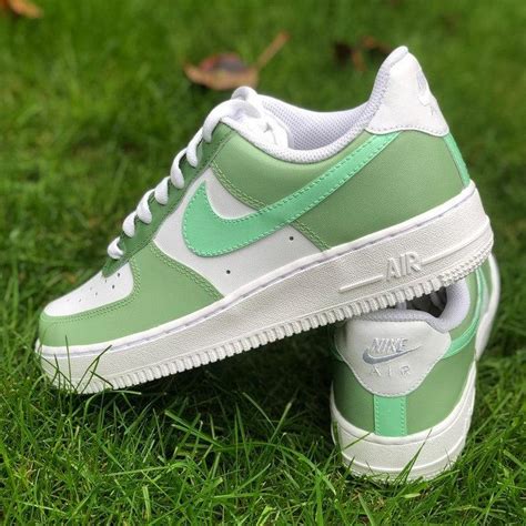 Green Custom Air Force 1's – shecustomize