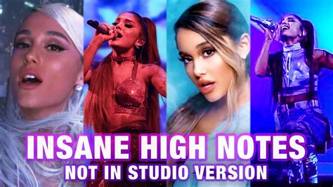 Ariana Grande Hitting High Notes NOT In Studio Version! (Part 2) - YouTube