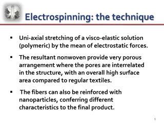 PPT - Electrospinning: the technique PowerPoint Presentation, free download - ID:2148328