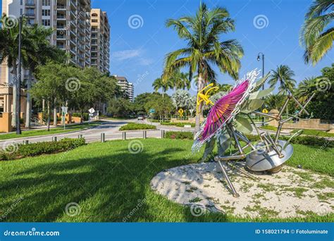 Coral Gables Cityscape editorial stock image. Image of coral - 158021794