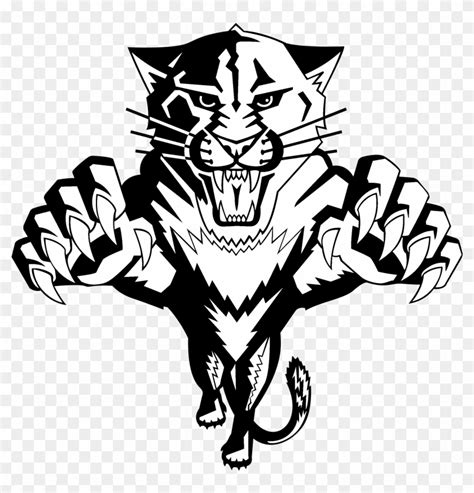 Logo Transparent Svg Vector - Florida Panthers Logo Black And White, HD ...