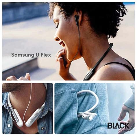 Samsung U Flex Neckband Flexible Design Bluetooth Headphone - BLACK Market