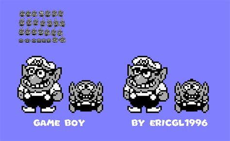 Edited Super Mario Land 2 Wario sprites by ericgl1996 on DeviantArt