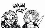 Bride Of Chucky Coloring Pages sketch template