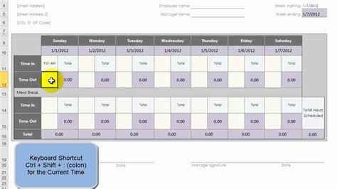 Use an Excel Template to Create 52 Weeks of Employee Time Cards - YouTube