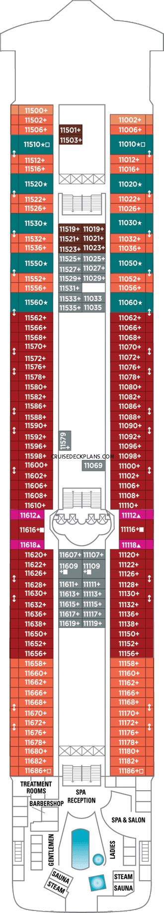 Norwegian Dawn Deck 11 Deck Plan Tour
