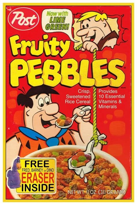 $9.95 - Fruity Pebbles Cereal Box Poster - 12" X 18" #ebay # ...