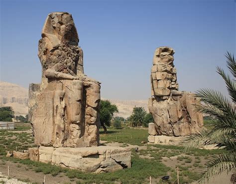 The Colossi of Memnon (Illustration) - World History Encyclopedia