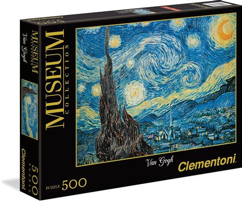 Clementoni- Van Gogh-Notte Stellata Museum Collection Puzzle, 500 pezzi ...