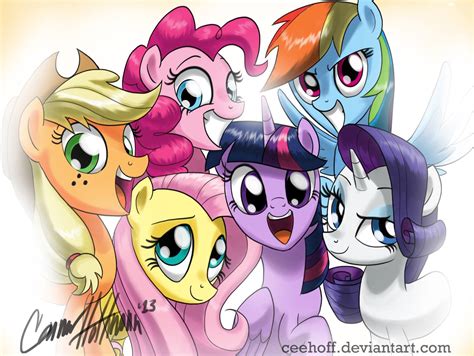 Image - FANMADE art of the mane 6.jpg | My Little Pony Friendship is ...