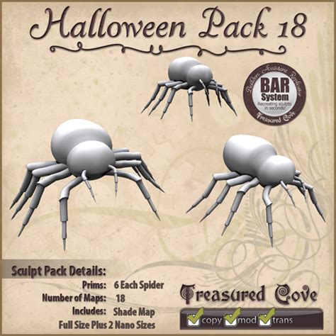 Second Life Marketplace - -TC- Halloween Pack 18 Clearance Priced