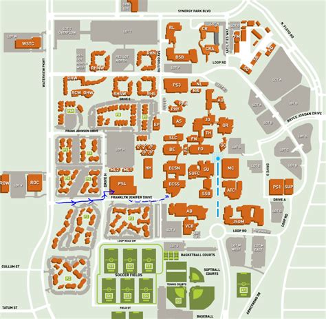 Directions to the ECSS Building at UT Dallas - CS K-12 Outreach | The University of Texas at Dallas