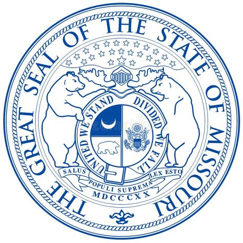 Missouri State Seal stock illustration. Illustration of seal - 130765391