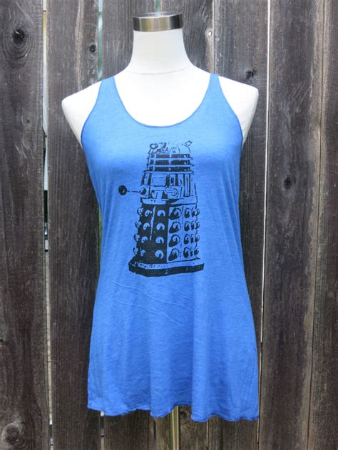 Dalek Screenprinted Racerback Tank Top - Etsy