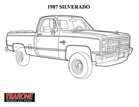 Jacked Up Chevy Truck Coloring Pages - Tripafethna