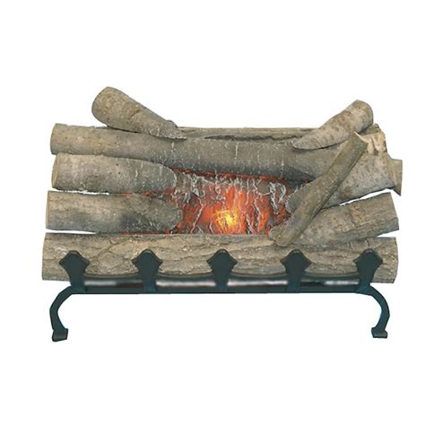 Pleasant Hearth 20-in W Natural Wood Electric Fireplace Logs in the ...