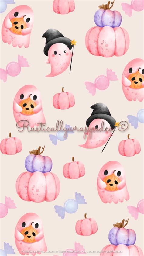 Pink Ghost, Halloween Wallpaper, Fall Phone Wallpaper, October Wallpaper, Ghost Wallpaper ...