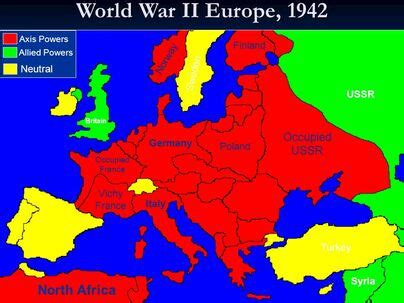 Axis Powers Europe Map Ww2 : Pin on World War Two Simulation Activities : World map with the ...