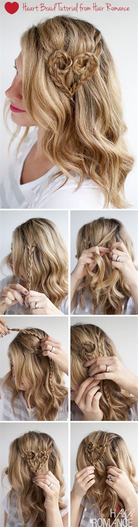 Valentine's Day Hairstyle Tutorial - Heart Braid Hairstyle - Hair Romance