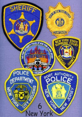 NEW YORK CITY + STATE POLICE PATCH COLLECTION ~Lot of 6 patches ...